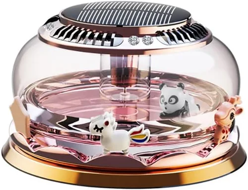 Surakey Difusor giratorio de aromaterapia ambientador creativo para automóvil, hogar, oficina, decoración de perfume solar, adornos para automóvil,