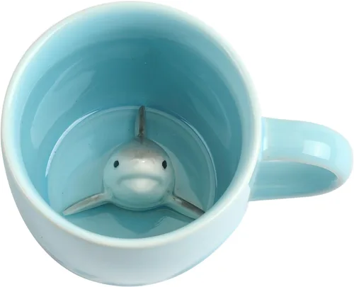 Miniatura 20 de Taza de café 3D con unicornio en el interior, linda figura de animal hecha a mano en cerámica, regalo para Navidad, cumpleaños o día de la madre