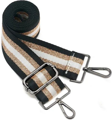 ZOOEASS Hebillas de níquel Correa ancha para el hombro ajustable de repuesto para cinturón de pistola, hebilla de guitarra estilo bandolera