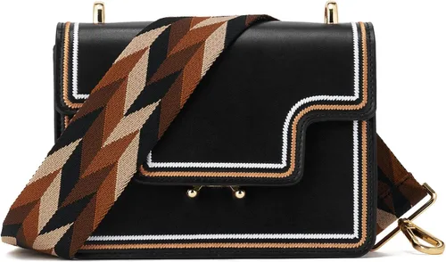 Miniatura 122 de ZOOEASS - Correa de repuesto para cartera, para colgar en el hombro o para cruzar, ancha y ajustable, de lona