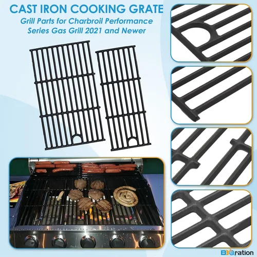 Miniatura 4 de Rejilla de parrilla de 17 pulgadas para Charbroil Performance 5 quemadores 463448021 463449021 463450022 463451022 463455021 463458021, rejilla