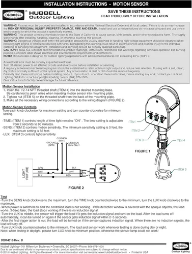 Miniatura 8 de Hubbell - Kit de luces LED resistentes a la intemperie con sensor de movimiento, acabado bronce oscuro