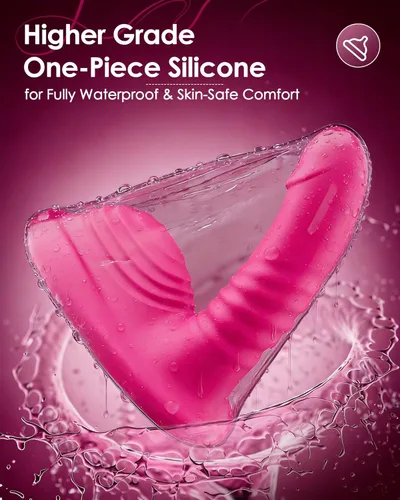 Miniatura 6 de Consolador de empuje para montar a caballo - Molinillos sexuales con control remoto con 9 empujes y vibraciones para estimulación del punto G
