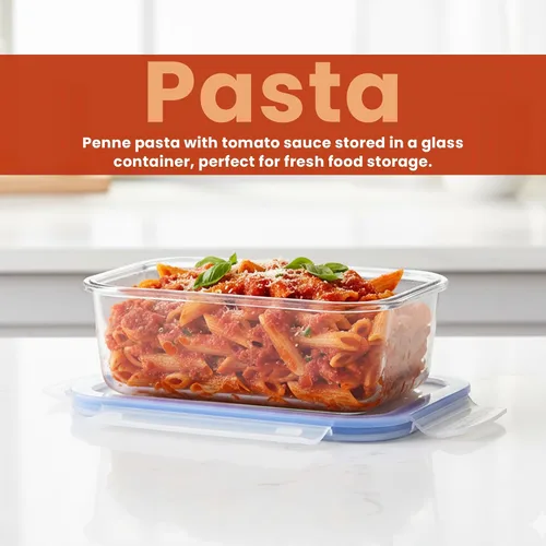 Miniatura 7 de Recipientes de vidrio sin BPA con tapas de bloqueo – Paquete de 6 recipientes de preparación de comidas premium, a prueba de fugas, herméticos
