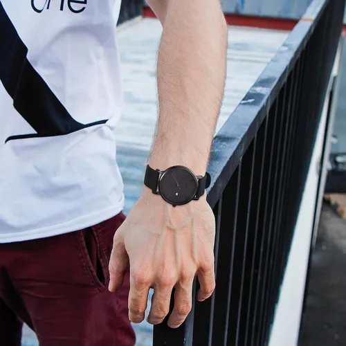 Miniatura 6 de BUREI Relojes de pulsera para hombre, relojes minimalistas de moda, analógicos de cuarzo, impermeables para hombres