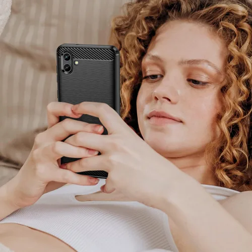 Miniatura 6 de Osophter Funda para Samsung Galaxy A04 con 2 unids Protector de pantalla Absorción de golpes Flexible TPU Caucho Protector de teléfono celular