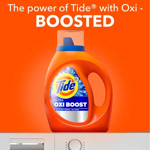 Miniatura 3 de Tide Ultra Oxi Boost - Detergente líquido para ropa con potencia extra de Oxi, 132 onzas líquidas, 94 cargas, removedor avanzado de manchas