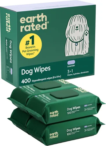Miniatura 14 de Earth Rated XL - Toallitas para mascotas para perros y gatos, limpieza hipoalergénica y sin perfume de 3 en 1, desodorizante e hidratante extra
