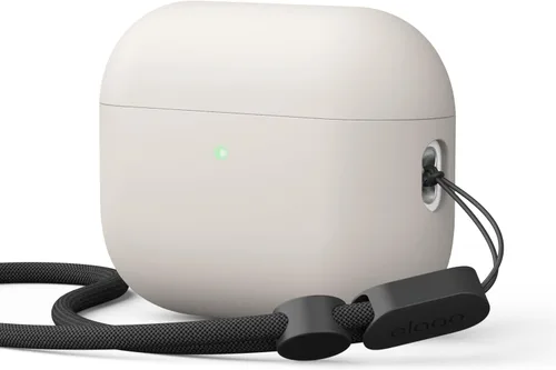 Miniatura 9 de elago Funda híbrida líquida compatible con AirPods Pro 3, protección de triple capa, cordón incluido, carga inalámbrica, resistente a los golpes
