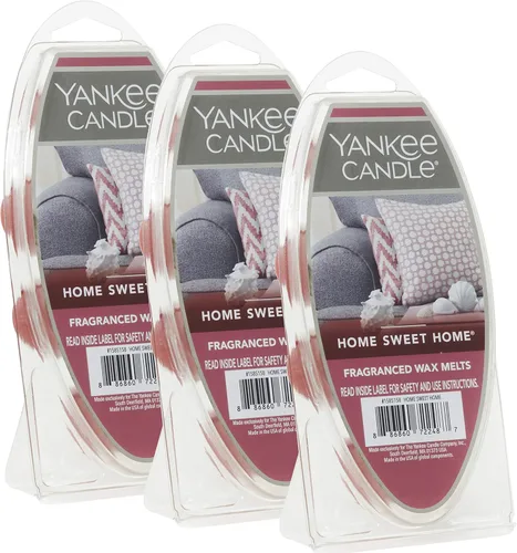 Yankee Candle Home Sweet Home - Cera para derretir 6 unidades (paquete de 36), ideal para usar en todos los calentadores de cera, perfecta para