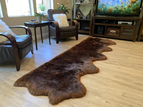 Miniatura 55 de LAMBZY Alfombra de pelo de oveja sintética, hipoalergénica, súper suave, sedosa para sala de estar, habitación de los niños, sofá