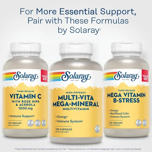 Miniatura 6 de SOLARAY Multi-Vita Mega-Minerales Cápsulas Multivitamínicas 120
