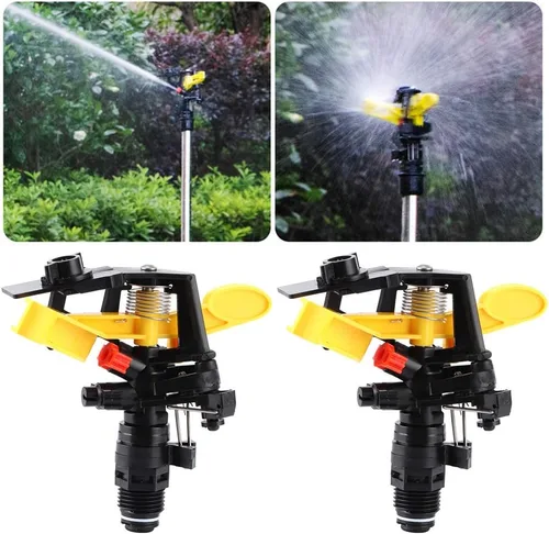 Miniatura 5 de Rociador de impulso de jardín de riego de impacto 2PCS para riego de agua, hilo macho DN15