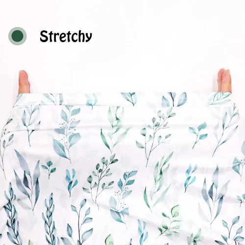 Miniatura 4 de DILIMI Funda de almohada de lactancia y funda para asiento de coche de bebé, hoja verde