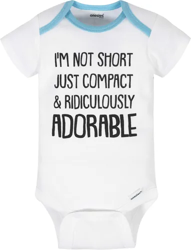 Miniatura 4 de Onesies Brand Paquete de 8 mamelucos unisex de manga corta para bebé
