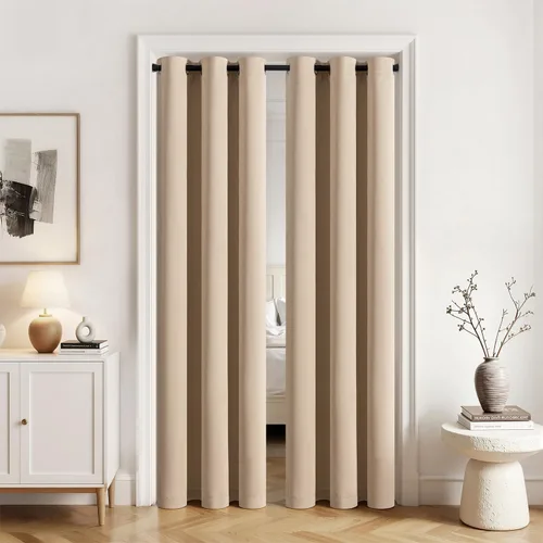 Miniatura 38 de MIULEE Cortinas opacas para dormitorio o sala de estar, juego de 2 paneles de cortina para ventana con aislamiento térmico y bloqueo de luz