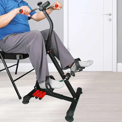 Miniatura 3 de Bicicleta Ejercitadora de Pedales para Manos, Brazos, Piernas y Rodillas, Pedaleador de Equipo de Fitness Ajustable para Personas Mayores, Ancianos