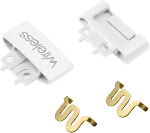 Kit de piezas de reparación de conector de diadema de bisagra de metal compatible con auriculares inalámbricos Solo3 Solo 3.0 Solo 2.0 (blanco)