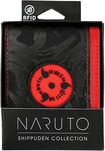 Miniatura 4 de Cartera plegable Naruto Sharingan, Negro