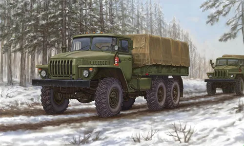Miniatura 2 de Trumpeter Kit de modelo de camión URAL-4320 ruso