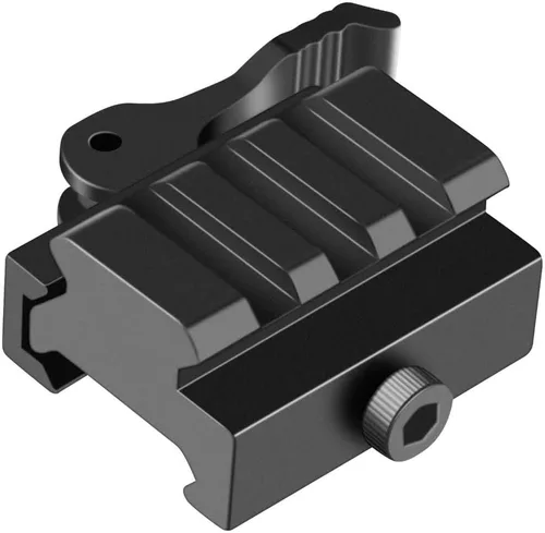 Miniatura 8 de LONSEL Picatinny - Soporte elevador, adaptador de montaje de riel de perfil bajo con bloqueo de palanca QD de liberación rápida y 3 ranuras