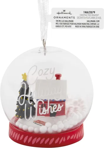 Miniatura 3 de Hallmark Cozy Holiday Wishes - Adorno navideño con forma de globo de nieve