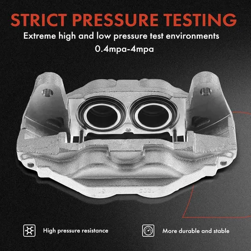 Miniatura 5 de A-Premium Conjunto de pinza de freno de disco compatible con modelos seleccionados de Toyota, Sequoia 2008-2015, Tundra 2007-2015, lado delantero