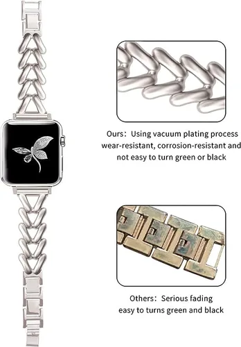 Miniatura 6 de Correa compatible con Apple Watch Band de 1.654 pulgadas, 1.732 pulgadas, 1.772 pulgadas, 1.772 pulgadas, iWatch Series SE 10 9 8 7 6 5 4 3