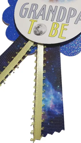 Miniatura 2 de Alfileres Galaxy Baby Shower para que la familia los use en el género revelan el espacio exterior con temática de cohetes It's a Boy Sprinkle