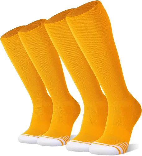 FITRELL Paquete de 23 calcetines de béisbol y sóftbol para niños, jóvenes, hombres y mujeres, calcetines altos hasta la rodilla (varios colores)