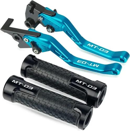 Miniatura 21 de DOUKI Para Yamaha MT03 2005-2006 MT-03 MT 03 Motocicleta Palancas de embrague de freno corto embrague embrague empuñaduras Agarres extremos manillar