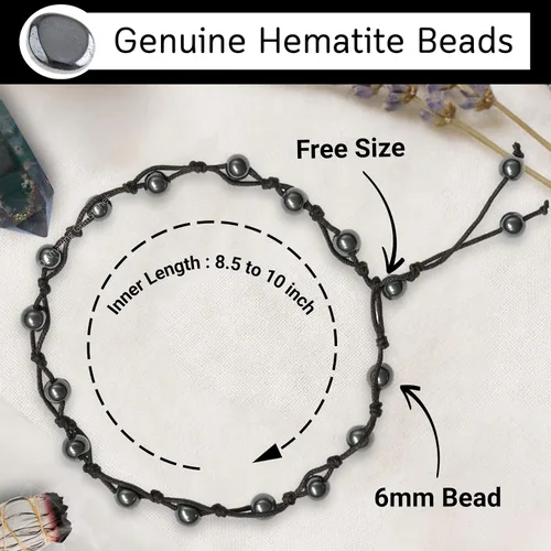 Miniatura 57 de Amazing Gemstone Crystal Anklet Ankle Bracelets for Women - Waterproof Beaded Healing Crystal Anklets, Plus Size Chakra Gemstone Bead Anklet