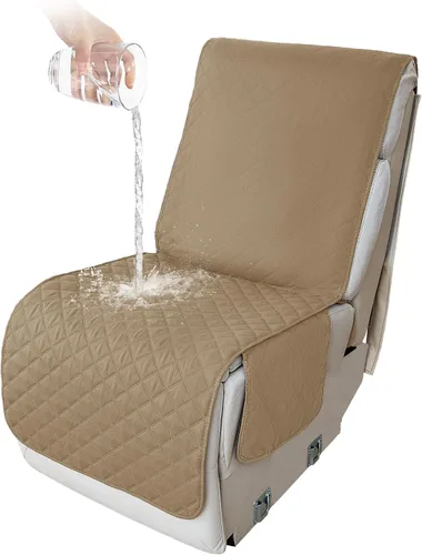 Miniatura 116 de HDCAXKJ Fundas de sofá seccional reclinable 100% impermeable, forma de L, funda de sofá reclinable lavable acolchada suave para mascotas, perro