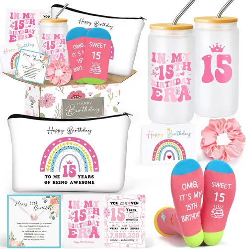 Miniatura 12 de Frerdui Regalos de cumpleaños para niñas de 9 años, bonitos regalos para niñas de 9 años, cesta de regalo para niñas de 9ª hija, hermana, sobrina