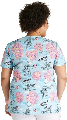 Miniatura 2 de Tooniforms Mujer Scrubs Top Cuello en V Estampado TF776