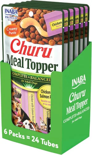 Miniatura 9 de INABA Churu - Complemento de comida para perros, completo y equilibrado, puré cremoso y lamible, complemento de comida para perros, tubo de 0.5