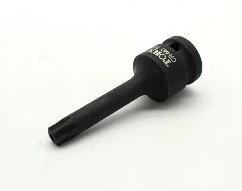 Miniatura 3 de TEMO A prueba de manipulaciones T50 3 pulgadas de largo a prueba de manipulaciones Torx Star 6 puntos Negro Impact Bit Socket 1/2 pulgada Square