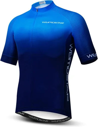 Miniatura 69 de Nuevo Pro cremallera completa hombres ciclismo Jersey manga corta Riding Shirt USA