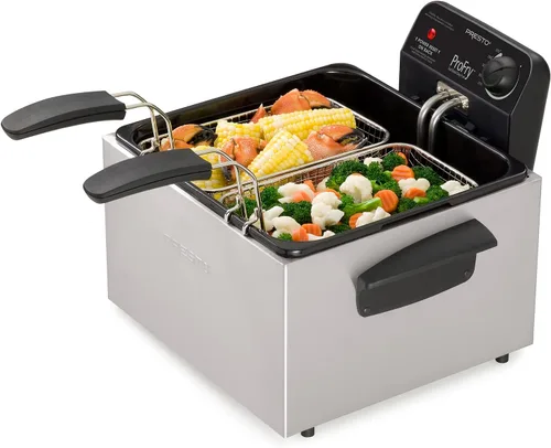 Miniatura 3 de Presto 05466 freidora de inmersión de acero inoxidable de doble cesta Pro Fry
