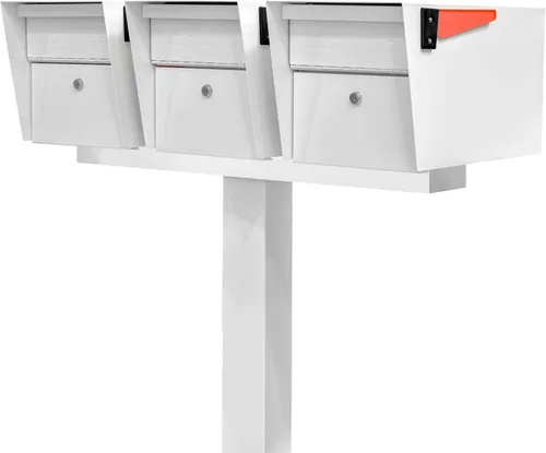 Miniatura 4 de Mail Boss 7139 Barra espaciadora de caja para aplicaciones de tres buzones, 3, Blanco Alpino Blanco (Alpine White)