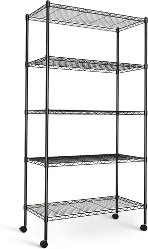 Miniatura 20 de Simple Deluxe - Estantería de almacenamiento resistente de 5 niveles, capacidad de carga de 1250 libras, 29.92" de ancho x 13.98" de profundidad x