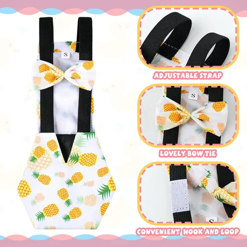 Miniatura 5 de DoubleFill 6 piezas de pañales para gallinas, gallos, patos reutilizables y lavables con lazada para patitos, gallinas, gansos, aves ajustables