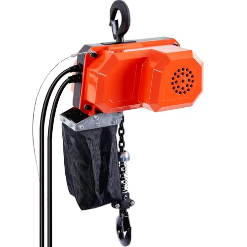 Miniatura 11 de VEVOR Polipasto eléctrico de cadena, capacidad de carga de 330 libras, altura de elevación de 10 pies, velocidad de 10 pies/min, 120 V, grúa