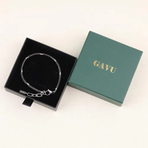 Miniatura 9 de GAVU Pulsera de cuentas de hematita para hombre