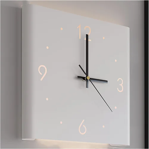 Miniatura 14 de KYOFIS Reloj de pared Corne de doble cara, reloj de pared digital de esquina con escala numeral, funciona con pilas, reloj de pared silencioso
