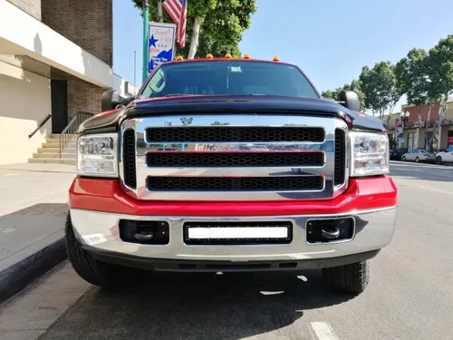 Miniatura 6 de iJDMTOY Barra de luz LED de 21 pulgadas para montaje en rejilla inferior compatible con Ford F250 F350 F450 1999-07, incluye (1) barra de luz LED