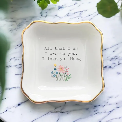 Miniatura 7 de Plato de cerámica para joyería, regalo de boda para la madre de la novia, regalo de despedida de soltera, regalos para mamá de novia, regalo