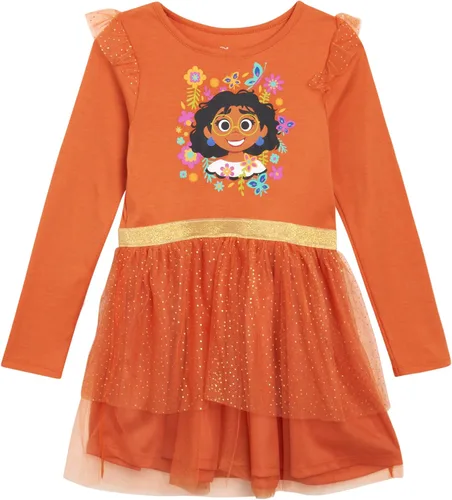Disney Vestido Encanto para niñas Vestido Mirabel Encanto para niñas Vestido tutú de princesa para niños pequeños (tamaños 2T-6X)