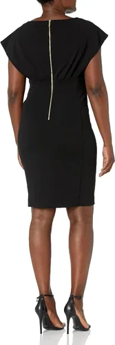 Miniatura 2 de Calvin Klein Vestido de manga de capa para mujer con cintura imperio
