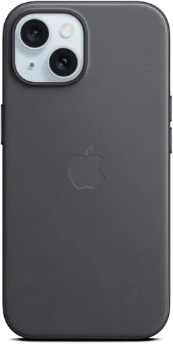 Apple Funda FineWoven con MagSafe para iPhone 15 - Negro Transparente